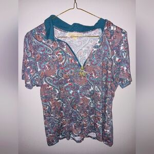 Michael Kors Paisley Print Women's Top